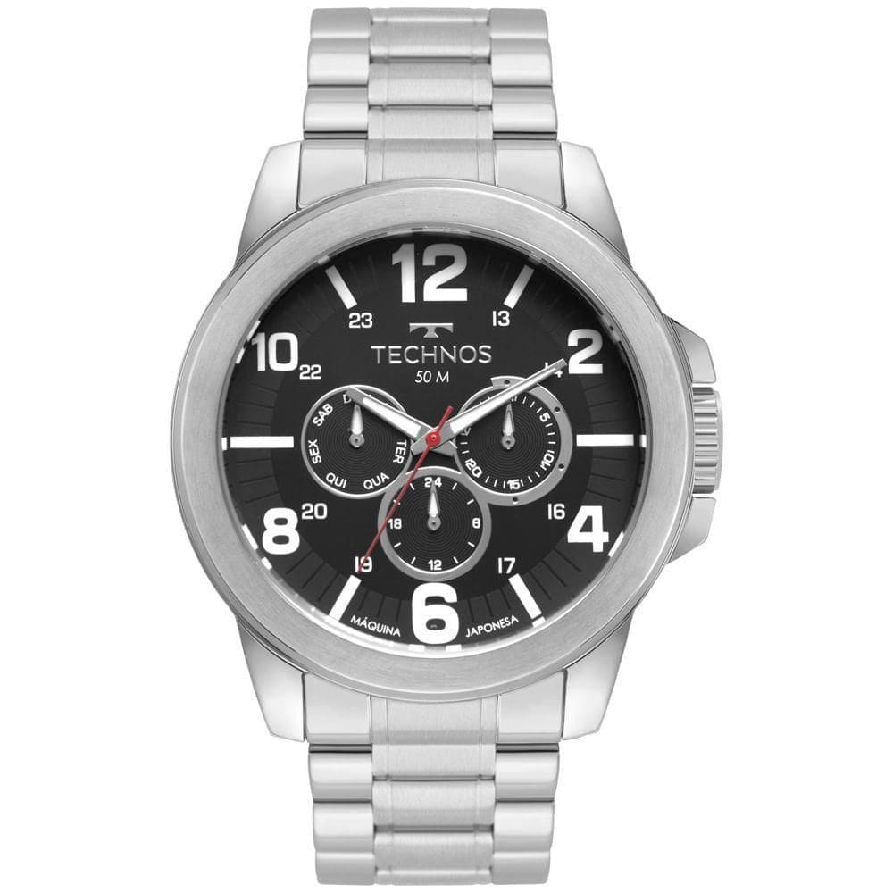 Relógio Technos Masculino Racer Prata - 6p29alm/1p 6p29alm/1p