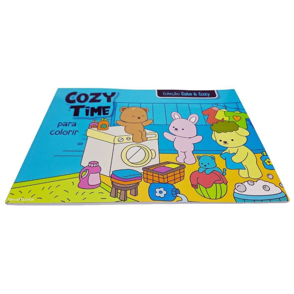 Livro de Colorir Cozy Time Coleção Cute & Cozy 26x18cm 24 Desenhos