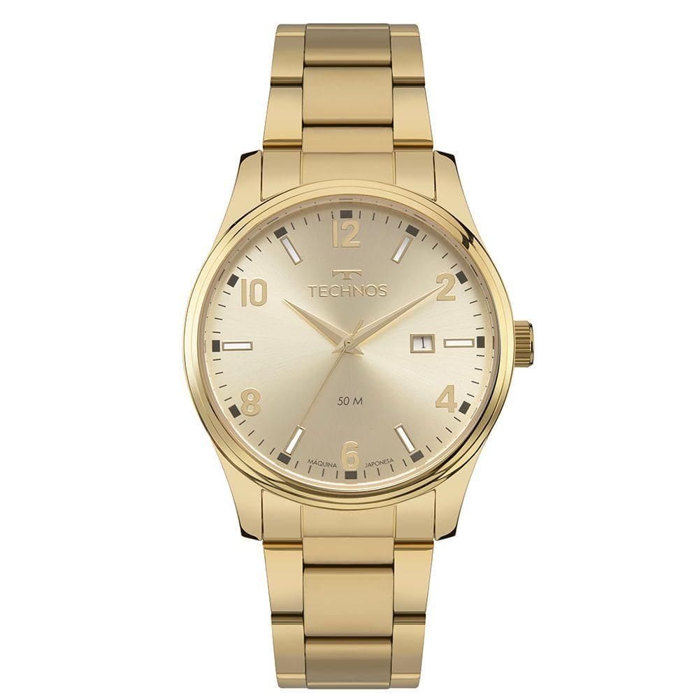Relógio Technos Masculino Steel Dourado - 2115tzf/1x