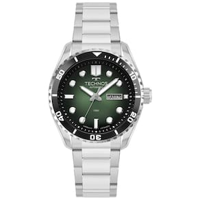Relógio Technos Masculino Automático Prata - 8205ox/1v Relógio Technos Masculino Acqua Prata - 8205ox/1v