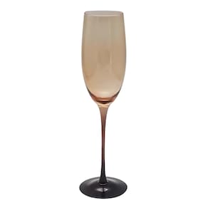 Jogo De Taças Para Champanhe Em Cristal Ecológico Burano Com 4 Peças 250ml L`Hermitage Mocaccino