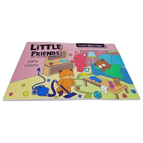 Livro de Colorir Little Friends Coleção Cute & Cozy 26x18cm 24 Desenhos