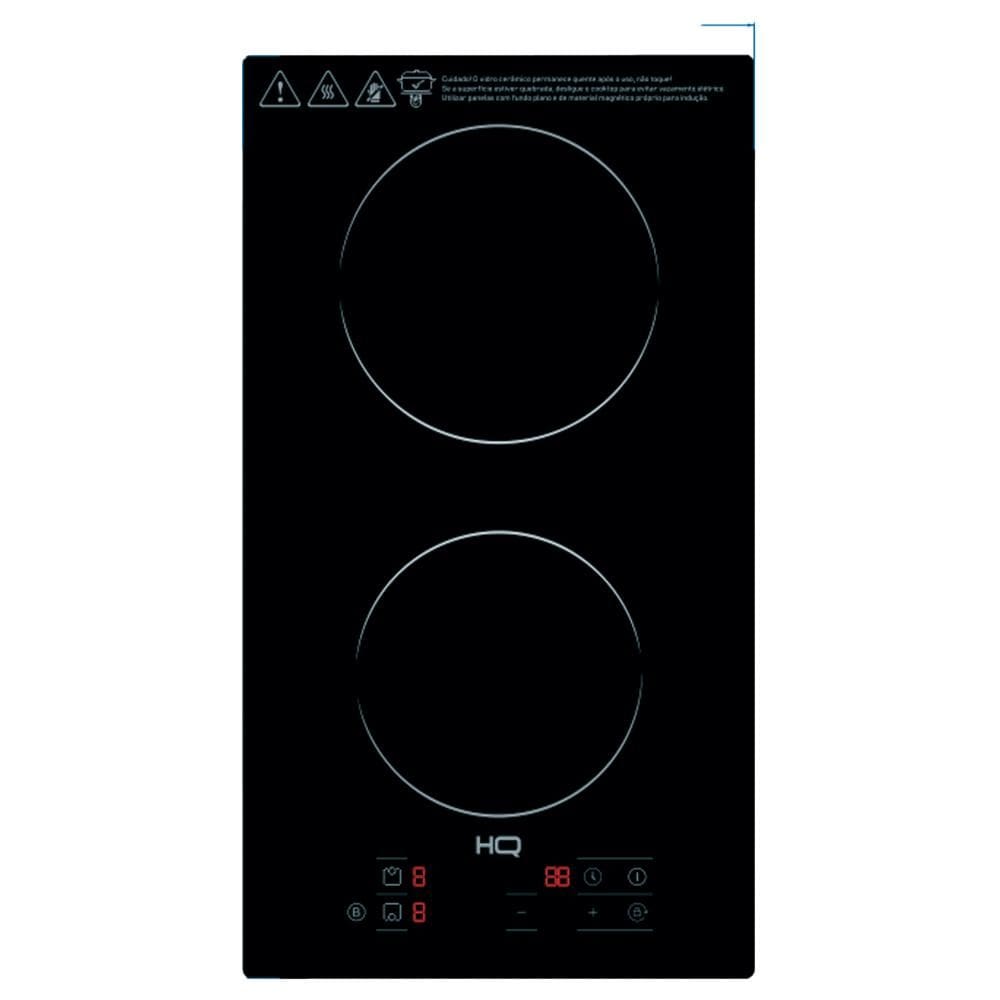 Cooktop De Indução Embutir HQ 2 Bocas Painel Touch 3500W Preto HQ-IDE3502 220V