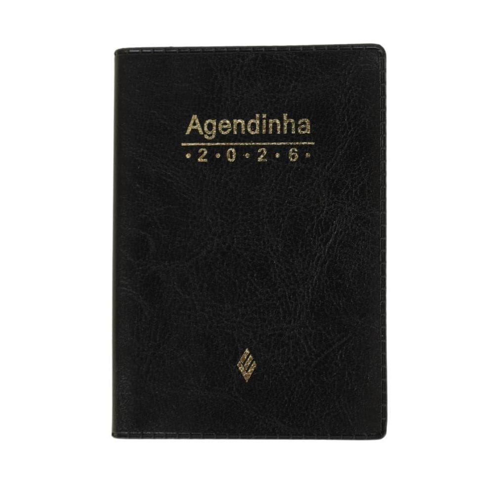 Agenda simples 2026 - preta