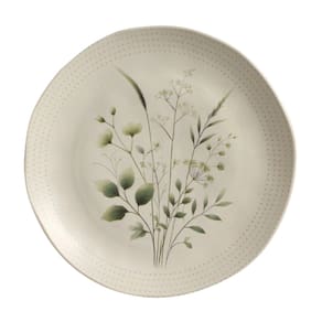 Prato Raso Em Cerâmica Orgânico Ammi 26,5cm Porto Brasil