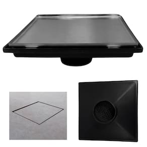 Ralo Quintal 30x30 Invisivel Piso Coletor Saída 75mm com Tela