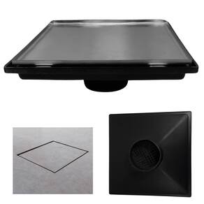 Ralo Quintal 30x30 Invisivel Piso Coletor Saída 100mm com Tela