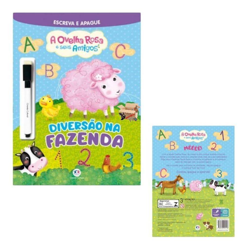 Livro Infantil Educativo Escreva E Apague Com Caneta
