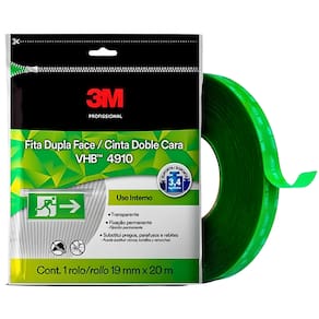 Fita Dupla Face Profissional VHB 4910 19 mm x 20 m 3M