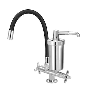 Torneira Cozinha Flexivel Preto C/Filtro Abs Mesa Slim 1/4V