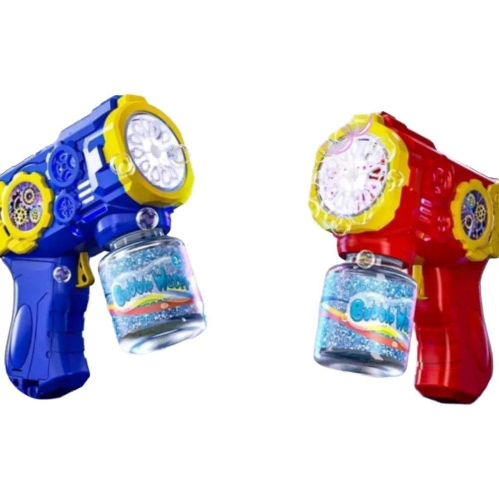 Pistola Lançadora De Bolhas Sdd Bubble Com Luz - 3 Anos