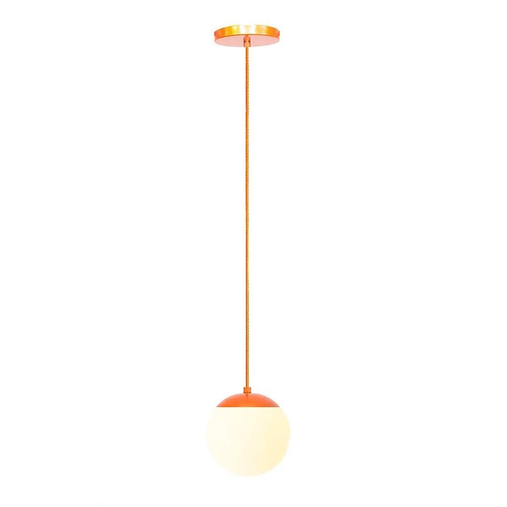 Lustre Pendente Globo Vidro Jabuticaba Stuttgart Cobre