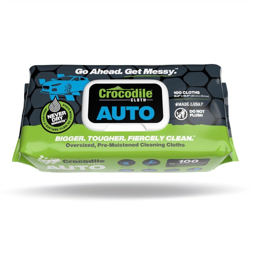 Toalhetes de limpeza: tecido de crocodilo, desengraxante de motor de carro automotivo x100