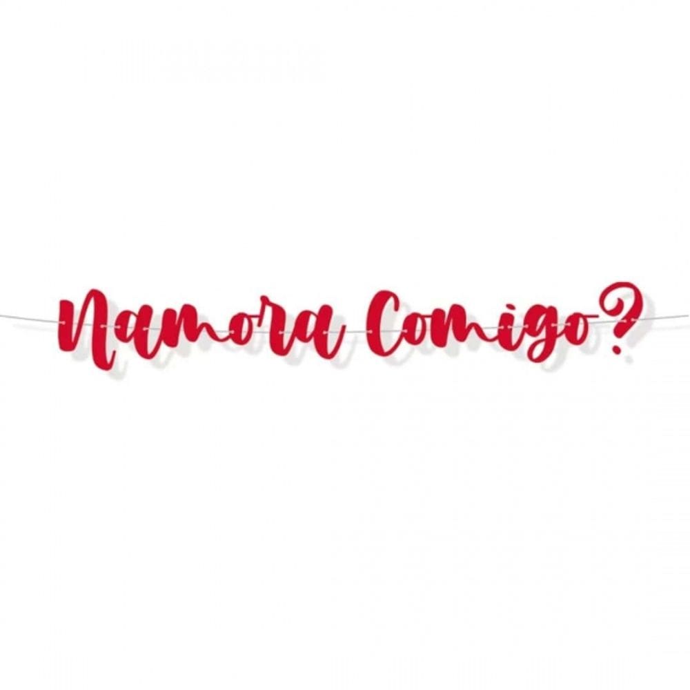 Faixa Decorativa Lettering Namora Comigo Cromus