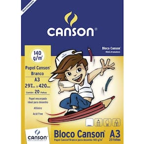 Bloco A3 140g Desenho 20 Folhas - Canson