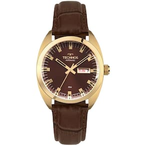 Relógio Technos Masculino Automatico Dourado - 8205op/0m 8205op/0m