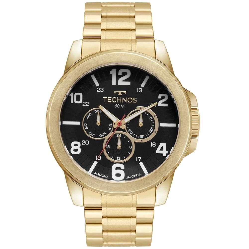 Relógio Technos Masculino Racer Dourado - 6p29amd/1p 6p29amd/1p