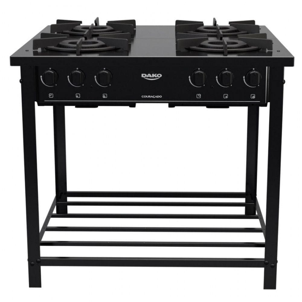 Fogão Dako Industrial 4 Bocas Preto