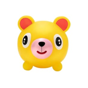 Brinquedo Squish Mostra Língua Weeego Ursinho - Polibrinq - Amarelo