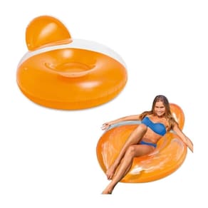 Poltrona Inflável Guarujá - Intex - Laranja