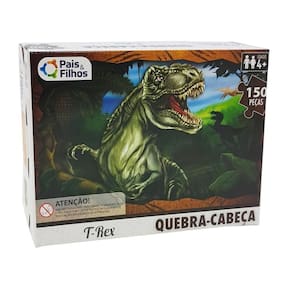 Puzzle Dinossauro T-rex 150 Peças - Pais E Filhos
