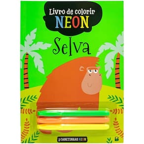 Livro De Colorir E Atividades Neon - Todo Livro - Selva