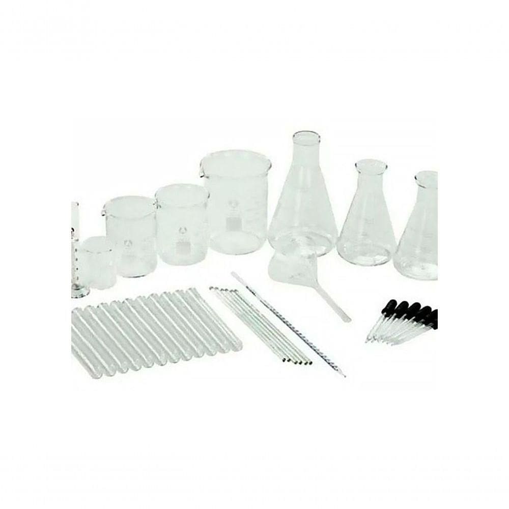 Kits Educativos - Kit De Vidraria 156 Peças Para Laboratório