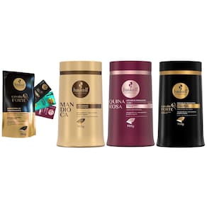 Kit Máscaras Cavalo Forte Quina Rosa Mandioca 900Gr Haskell