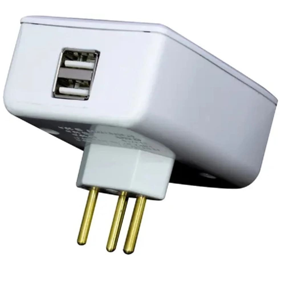 Carregador Universal 2 USB e Tomada  - PW