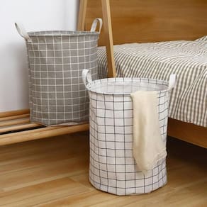 Cesto Organizador Multiuso Dobrável Impermeável Compacto Resistente Ideal para Roupa Suja Brinquedos