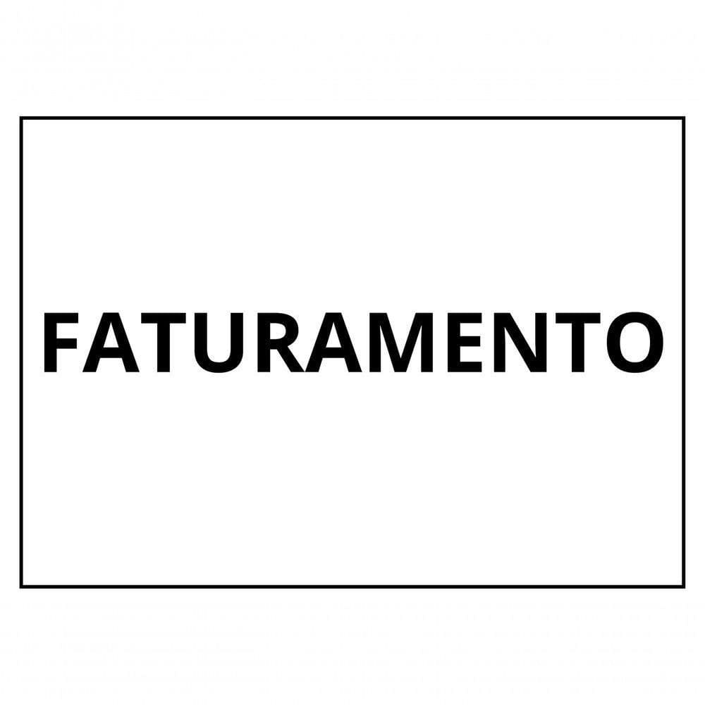 Placa Sinalização 1/2 Oficio Faturamento Mdf Branco [f031]