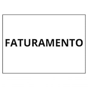 Placa Sinalização 1/2 Oficio Faturamento Mdf Natural [f031]