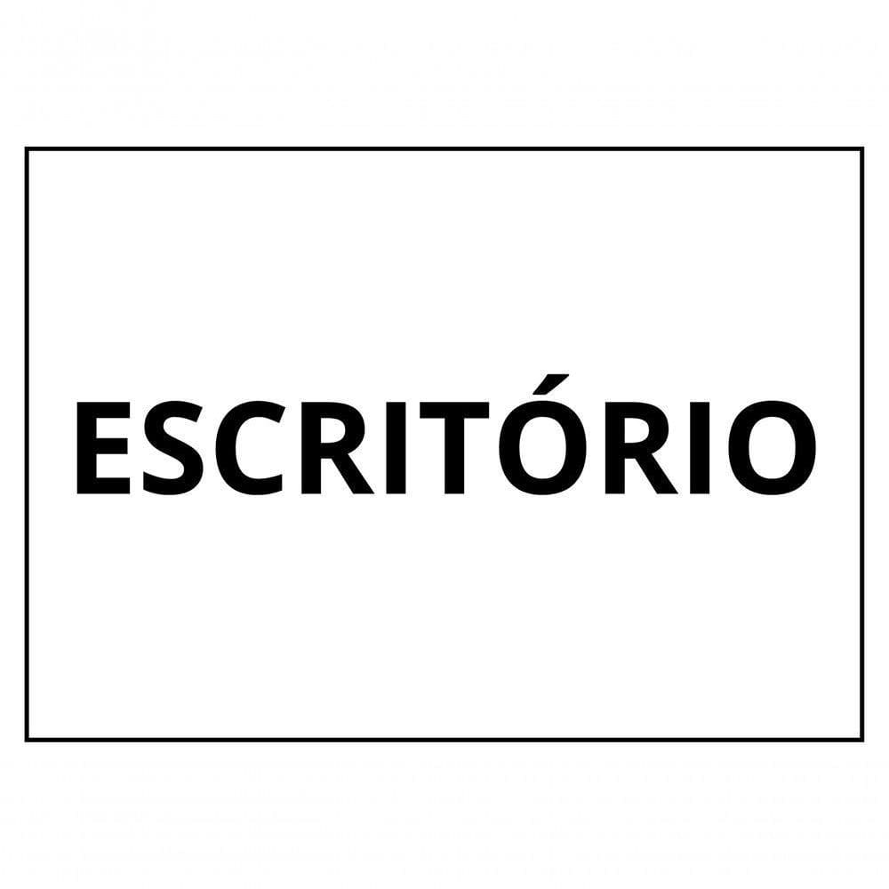 Placa Sinalização 1/2 Oficio Escritorio Mdf Natural [f031]