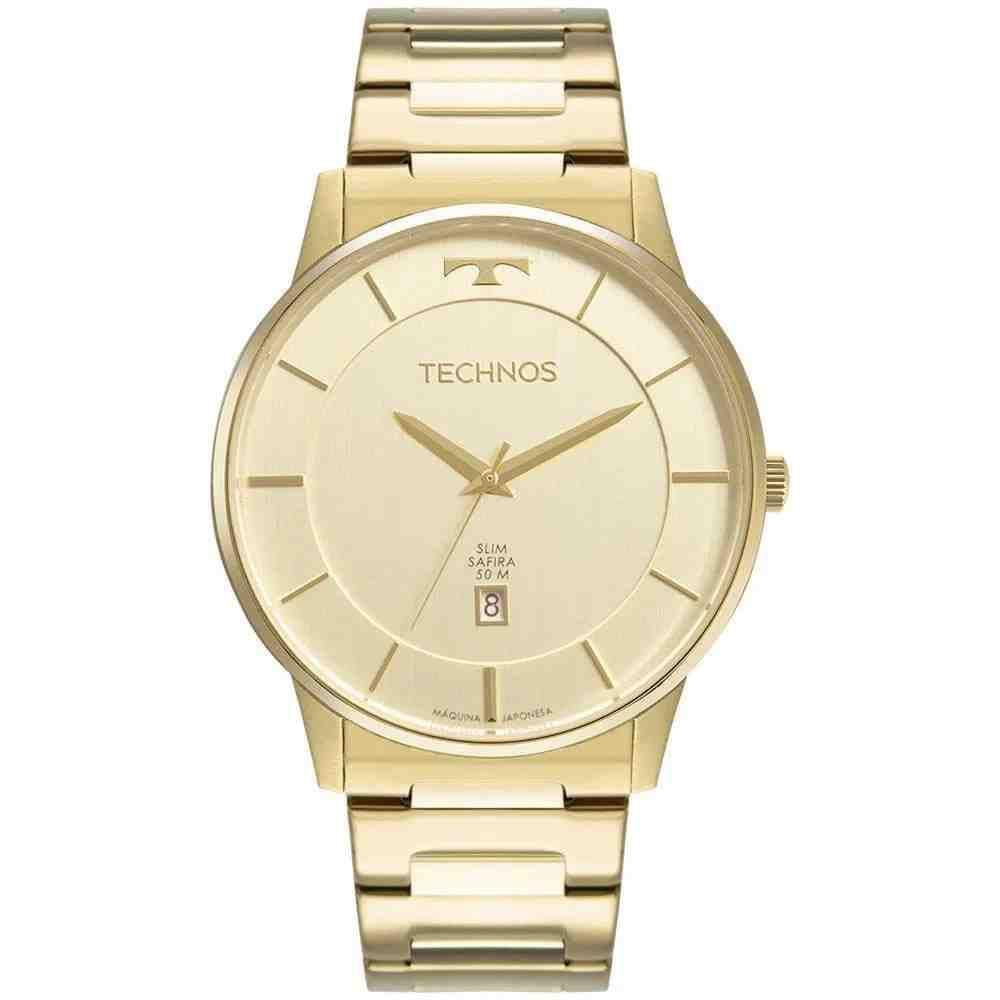 Relógio Masculino Technos Slim Dourado Gm10Yp/1X