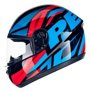 Capacete Peels Spike Maxi Preto Azul Vermelho
