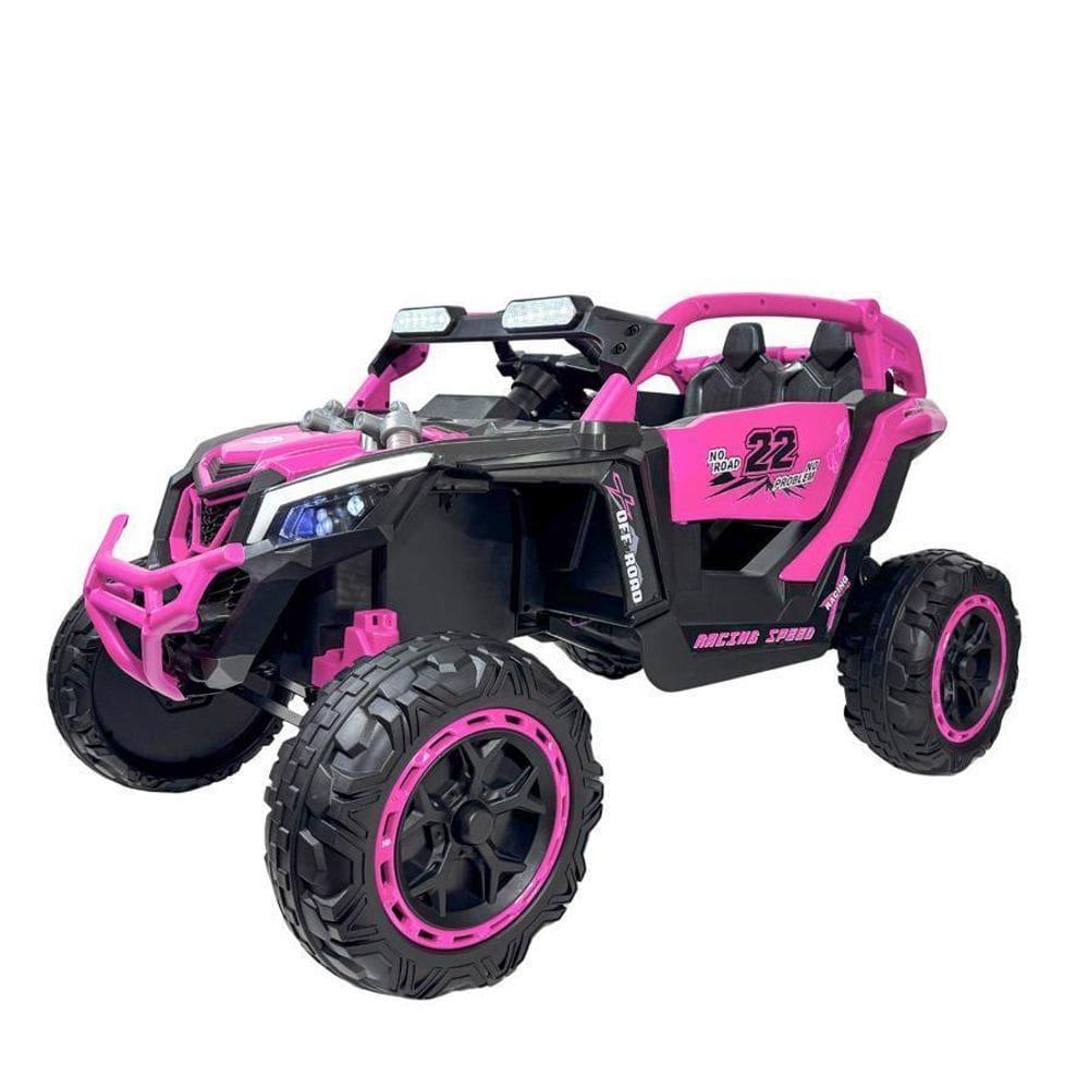 Carrinho Elétrico Infantil Gaiola Rosa 12V
