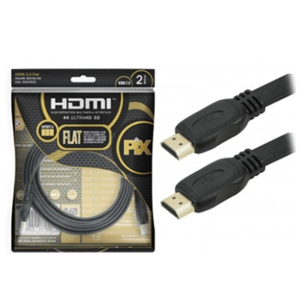 Cabo Hdmi Macho X Macho 2.0 Dois Fluxos De Video 2 Metros
