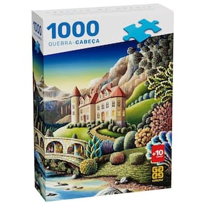Quebra-Cabeça 1000 Peças Castelo Na Grécia