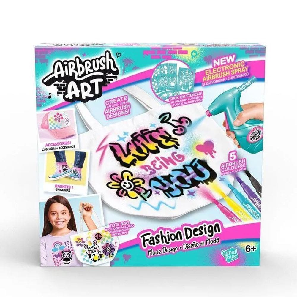 Kit De Pintura Fashion Design Airbrush - Fun Divirta-Se