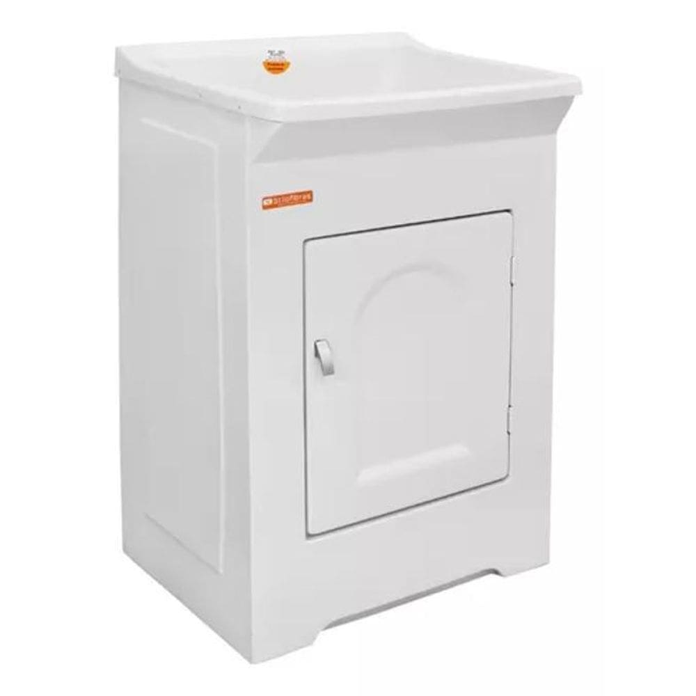 Eco Tanque Lavanderia Stiltofibras 34 Litros Frontal Branco