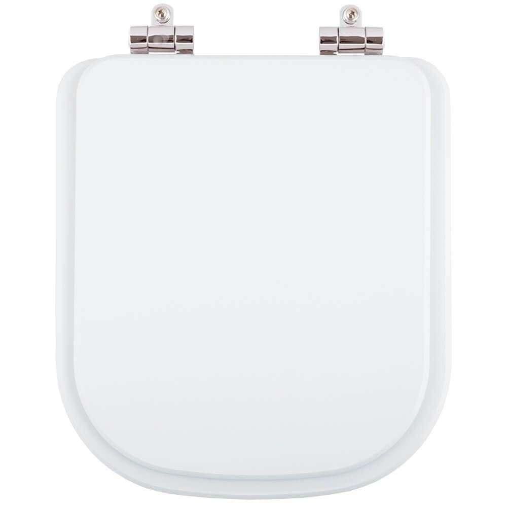Assento Sanitário Poliéster Soft Close Gap Branco Para Vaso Roca