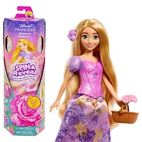 Disney Princesa Rapunzel Spin and Reveal Flores - Mattel