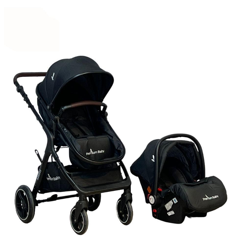 Carrinho De Bebê Travel System Premium Baby Kansas Preto