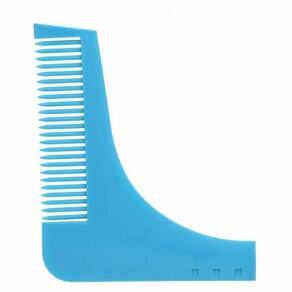 Pente Modelador E Aparador De Barba Bigode E Pelos Ideal Para Barbeiro E Barbearia Azul