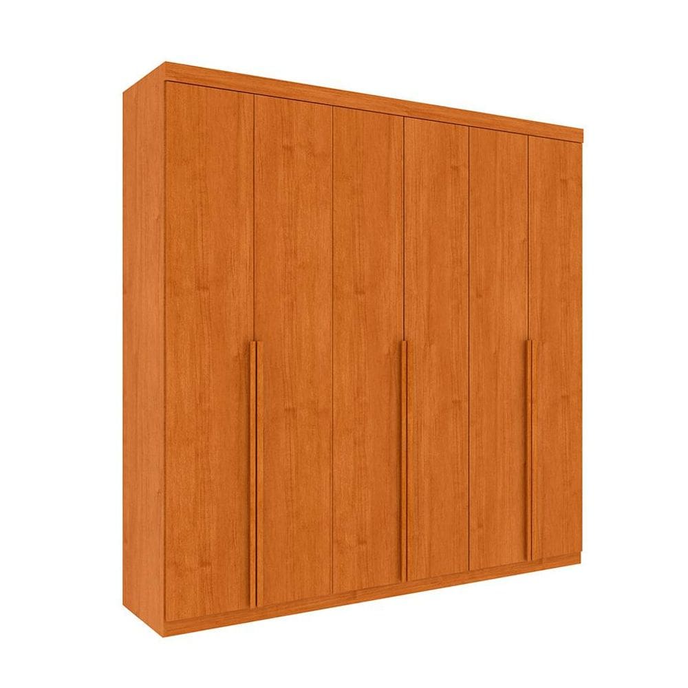 Guarda-Roupa Casal Joinville sem Pés 6 Portas 4 Gavetas Cinamomo