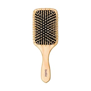 Escova De Cabelo Belliz Raquete Cerdas De Madeira Reduz Frizz 25cm