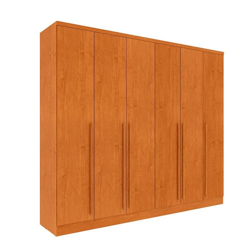 Guarda-Roupa Casal Sevila sem Pés 6 Portas 8 Gavetas Cinamomo