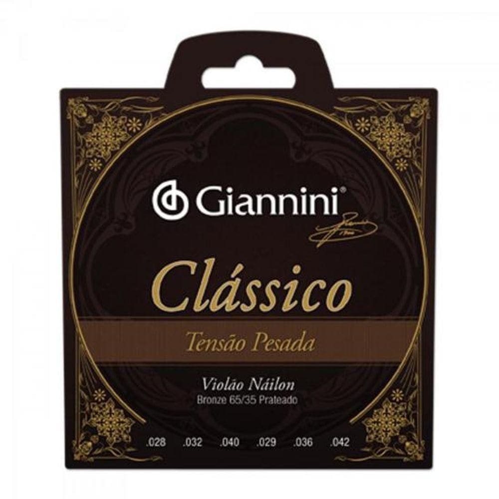Encordoamento Para Violao Genwpa Classico Nylon Pesada Giannini