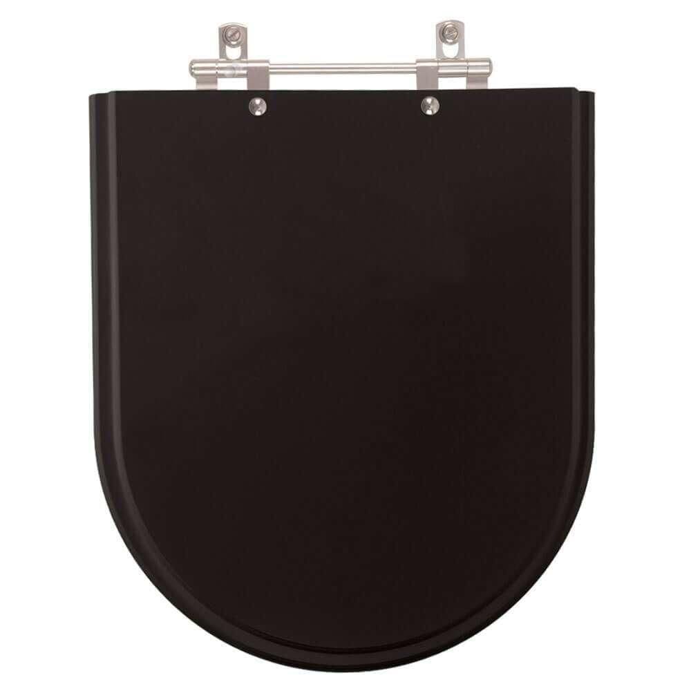 Assento Sanitario Jasmim Preto Para Vaso Fiori