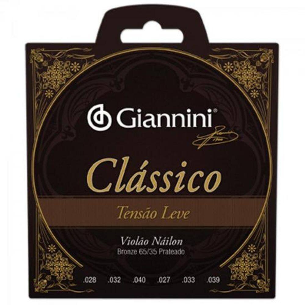 Encordoamento Para Violao Genwpl Serie Classico Nylon Leve Giannini